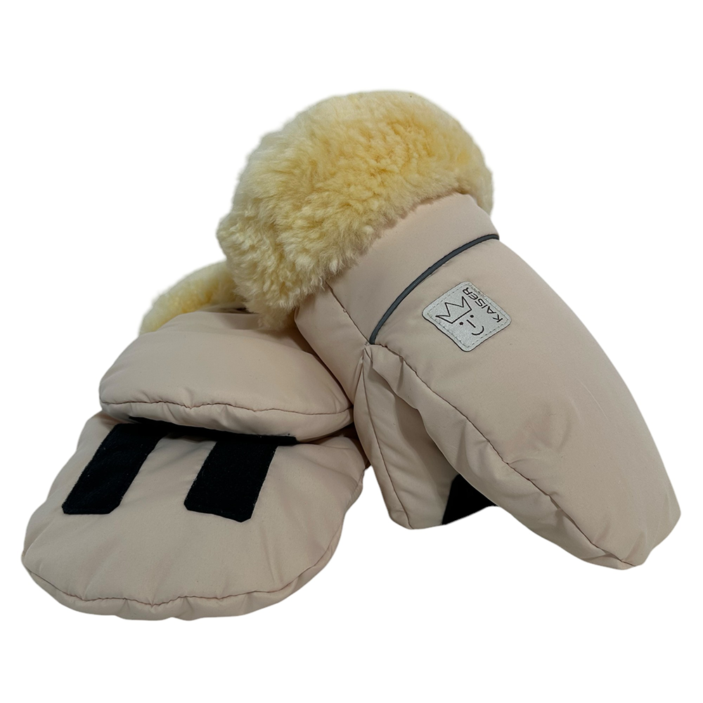 Kaiser  Lammfell Kinderwagen Handschuhe 'Reflect' Cream