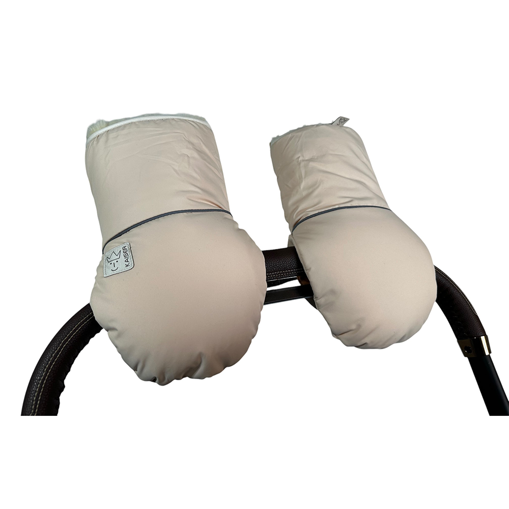 Kaiser  Lammfell Kinderwagen Handschuhe 'Reflect' Cream