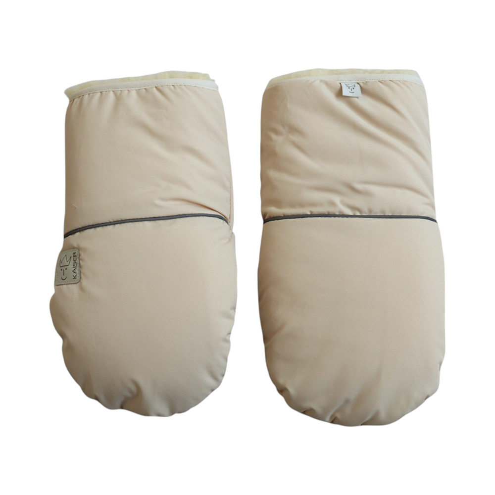 Kaiser  Lammfell Kinderwagen Handschuhe 'Reflect' Cream