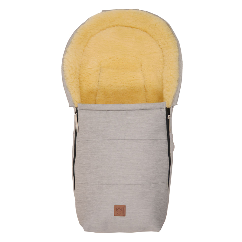 Kaiser Lambskin Footmuff 'Emma' for Infant Car Seat/Carrycot Denim Light Grey