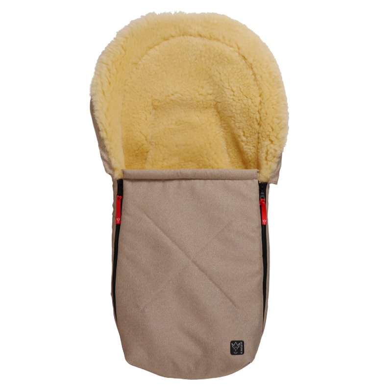 Kaiser  Lammfell Fusssack 'Emma' für Babyschale/Babywanne  Sand Melange