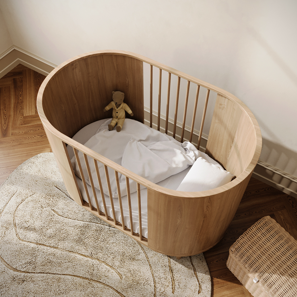 Kas Kopenhagen Kai Babybett 70 x 120 cm Oak - Online MY SNOWFLAKE