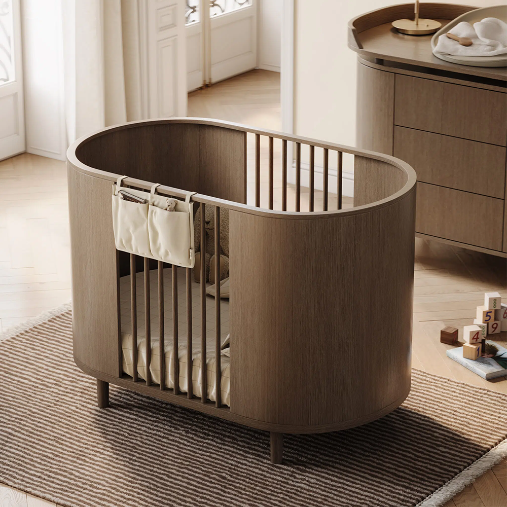 Kas Kopenhagen Kai Babybett 70 x 120 cm Smoked Oak
