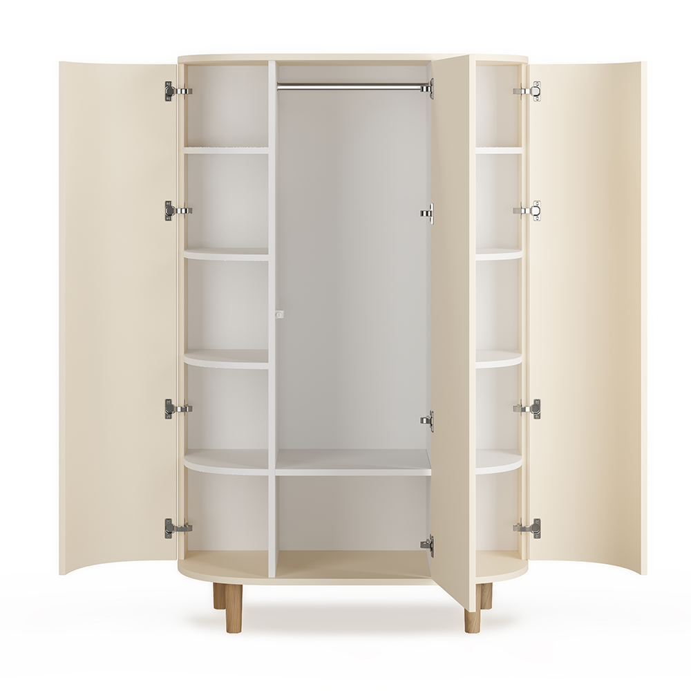 Kas Kopenhagen Kleiderschrank 'Kai' Cream