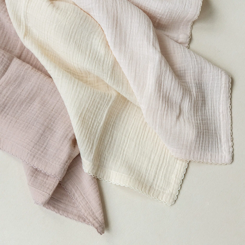 Kas Kopenhagen Wickelauflage 3er Set für Wickelkissen 'Kai' Rosa
