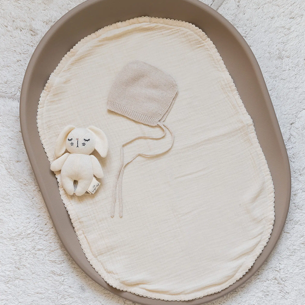 Kas Kopenhagen Wickelauflage 3er Set für Wickelkissen 'Kai' Creme