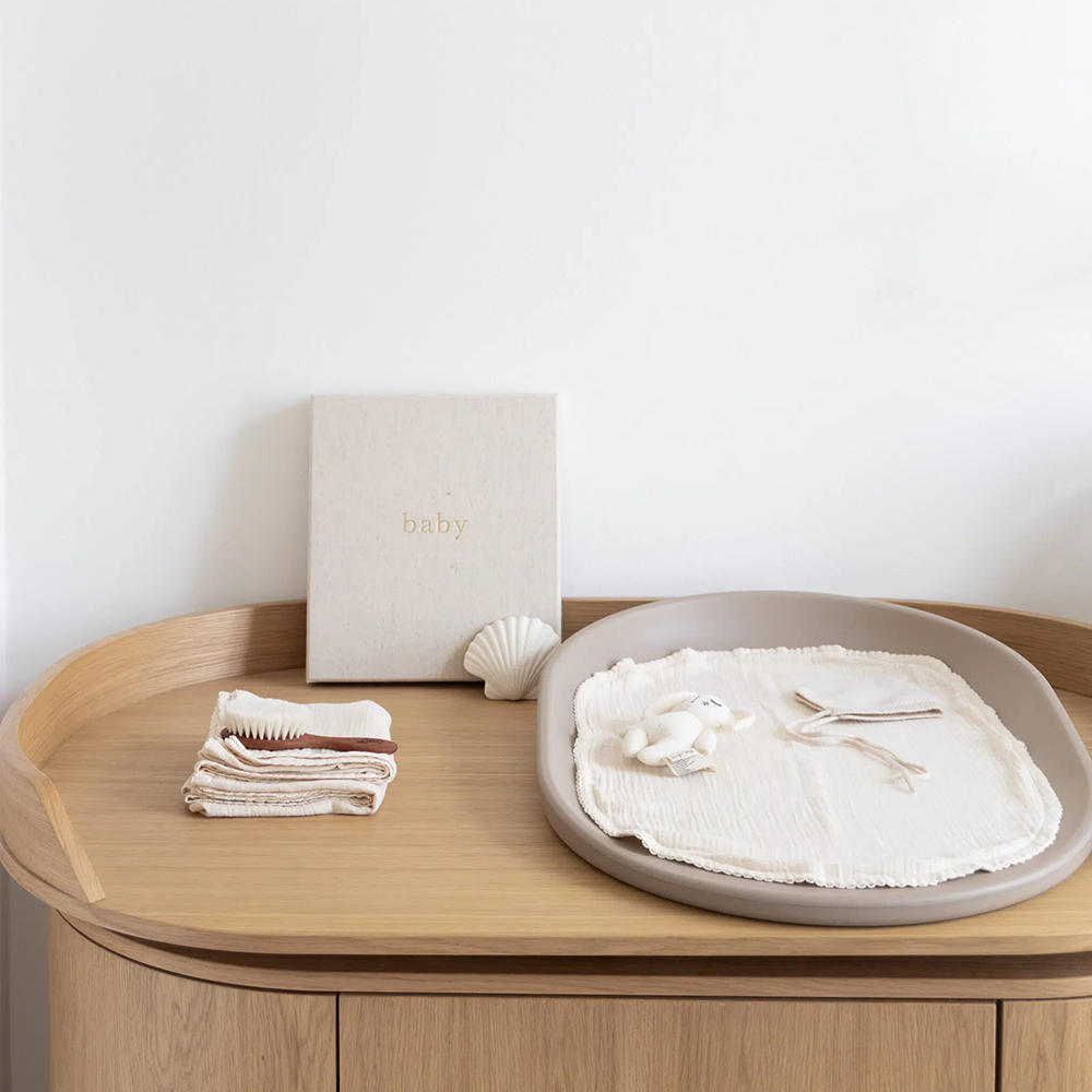 Kas Kopenhagen Wickelauflage 3er Set für Wickelkissen 'Kai' Creme