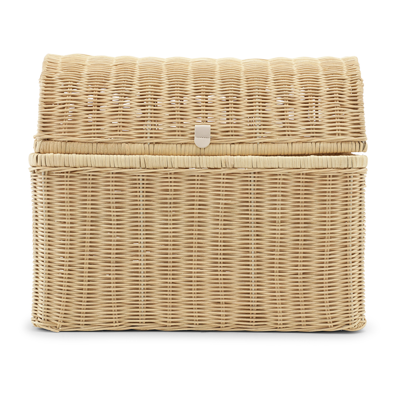 Kas Kopenhagen 3-Piece Set Hand-Braided Raffia Baskets Sand