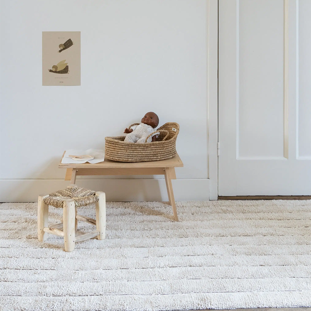 Kas Kopenhagen  Baumwollteppich 'Stripes' waschbar  Beige - Online MY SNOWFLAKE