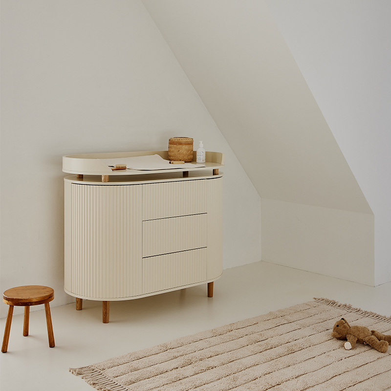 Wickelkommode Kai in Cream Oak von Kas Kopenhagen.