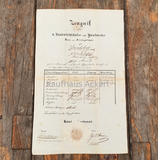 K. LANDWIRTSCHAFTS- U. HANDWERKS-SONN- UND FEIERTAGSSCHULE, Zeugnis