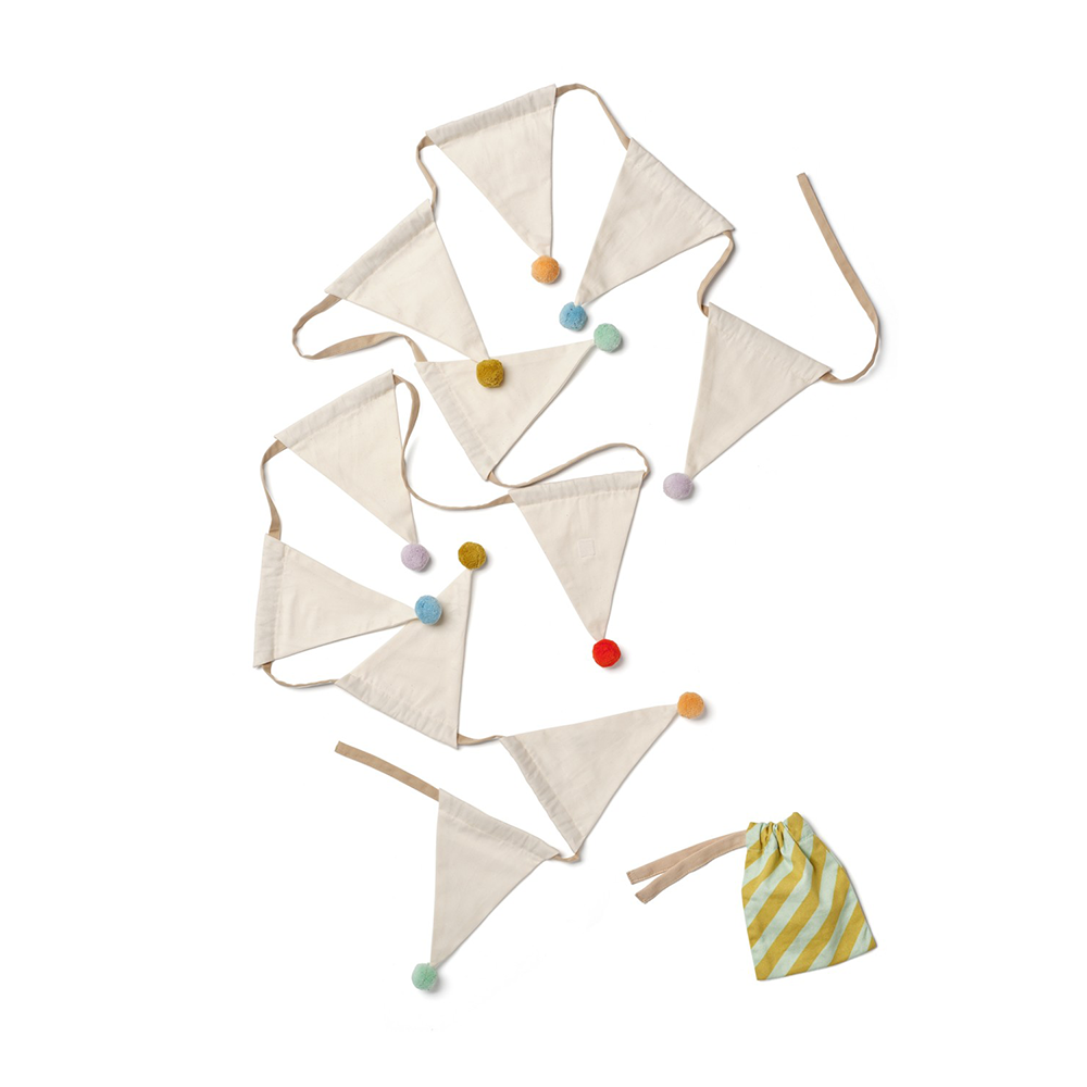 Kids Concept Geburtstagsgirlande 'Pom Pom' - Online MY SNOWFLAKE