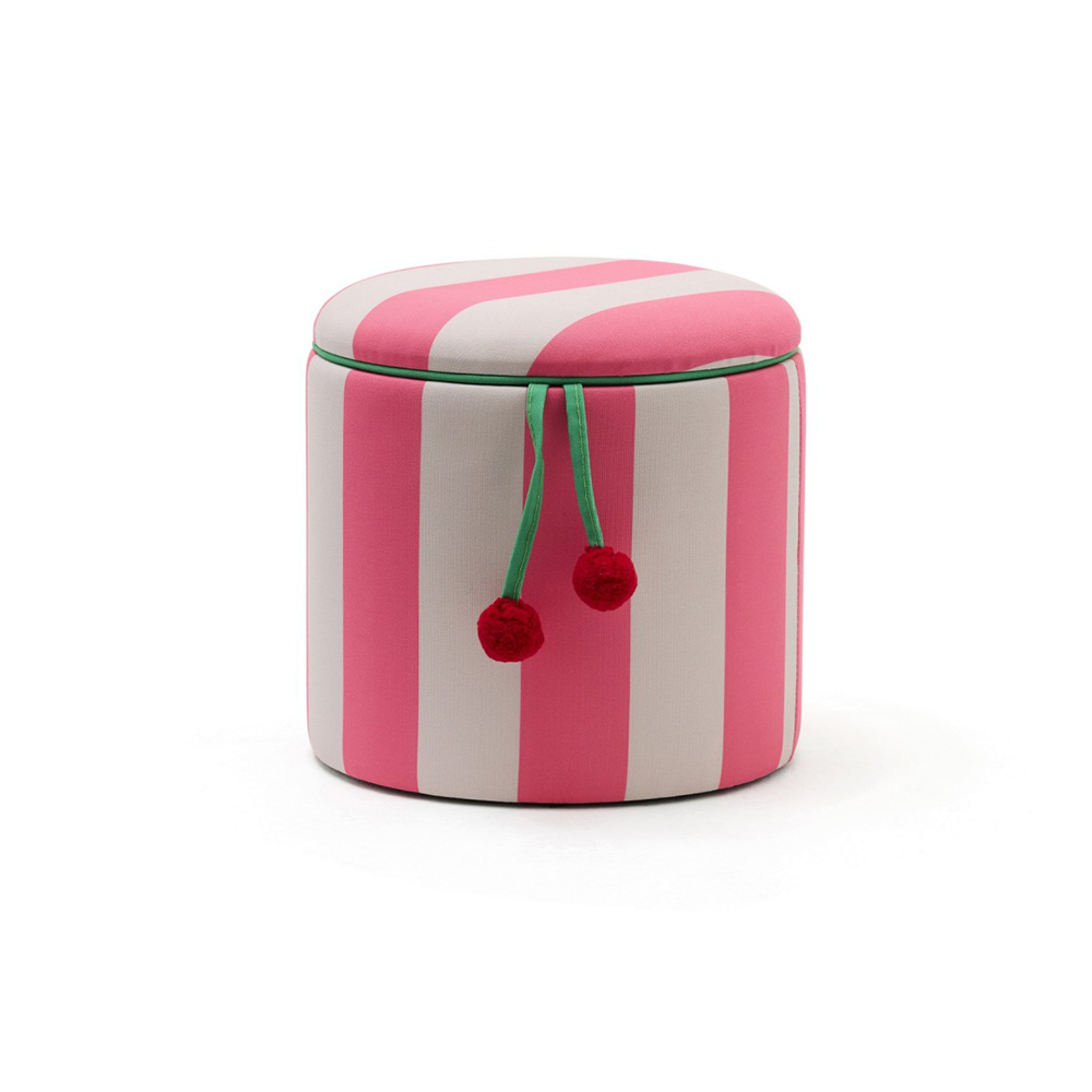 Kids Concept Storage Stool Pink