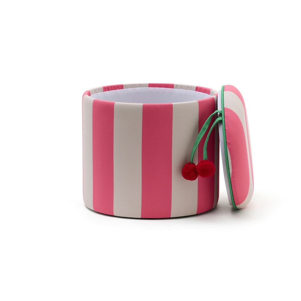 Kids Concept Storage Stool Pink