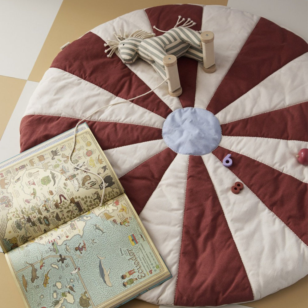 Kids Concept  Spielmatte 'Zirkus' Rot