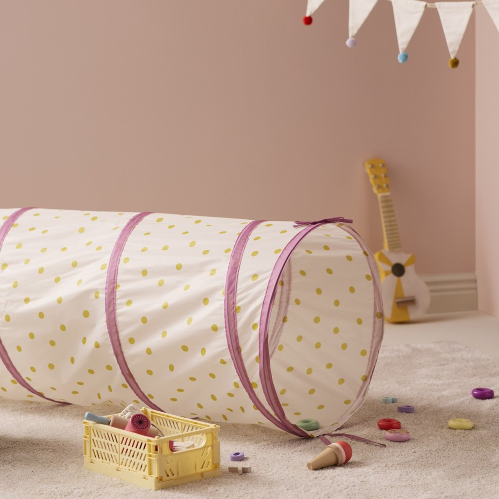 Kids Concept  Spieltunnel  'Punkte' Rosa