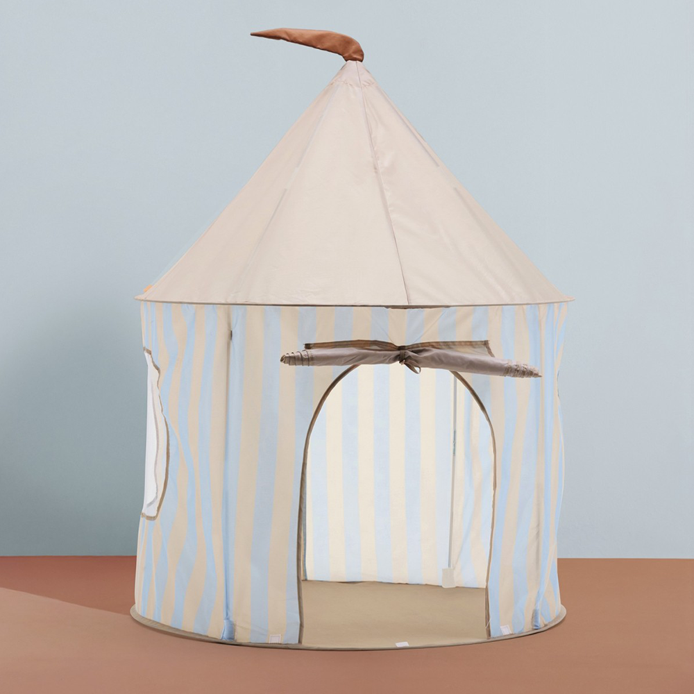 Kids Concept  Spielzelt Streifen Hellblau