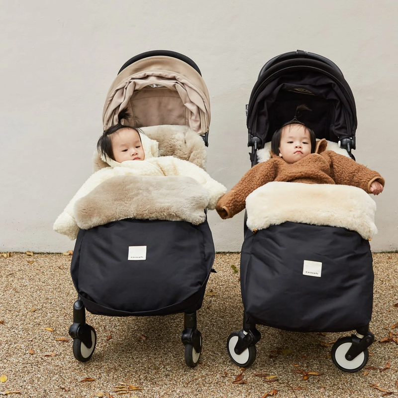 BINIBAMBA Schaffell Kinderwagen Fusssack Toast