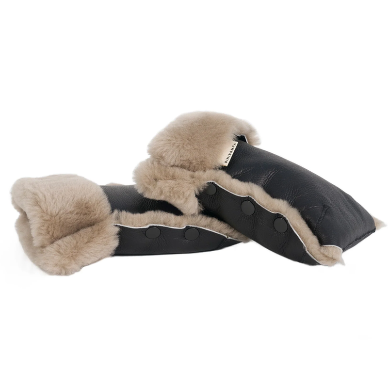 BINIBAMBA  Merino Kinderwagen Handschuhe  Toast