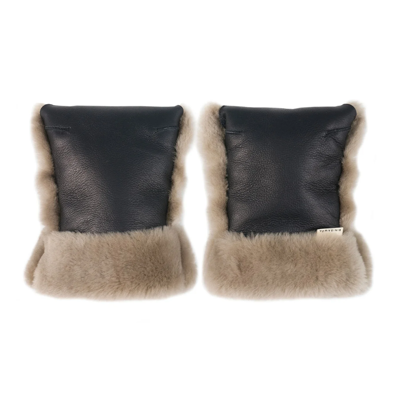 BINIBAMBA  Merino Kinderwagen Handschuhe  Toast