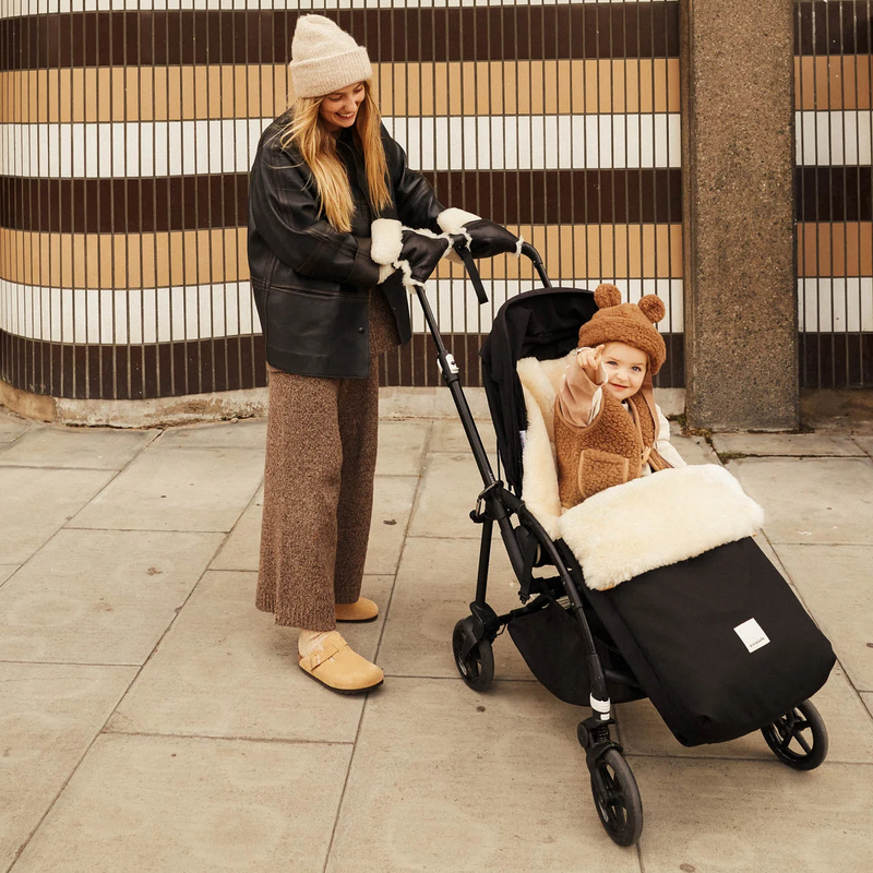 BINIBAMBA  Schaffell Kinderwagen Fusssack  Milk