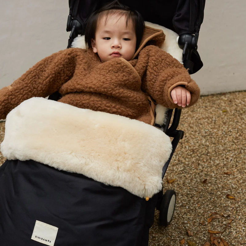 BINIBAMBA  Schaffell Kinderwagen Fusssack  Milk