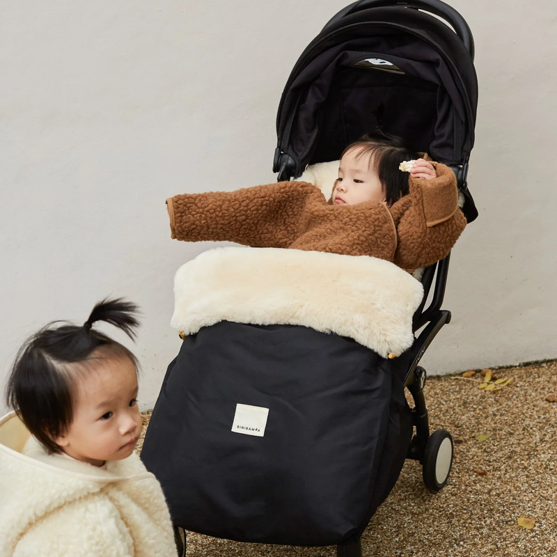 BINIBAMBA  Schaffell Kinderwagen Fusssack  Milk