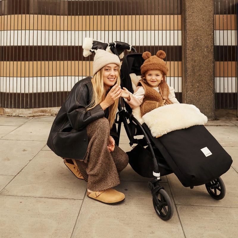 BINIBAMBA  Schaffell Kinderwagen Fusssack  Milk