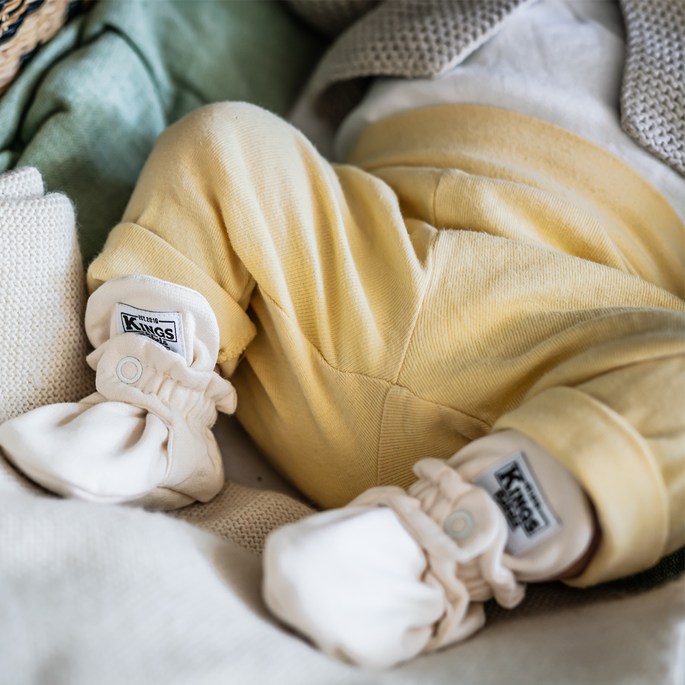 Kings & Rebels Baby Booties 'Cotton' Cream - Online MY SNOWFLAKE