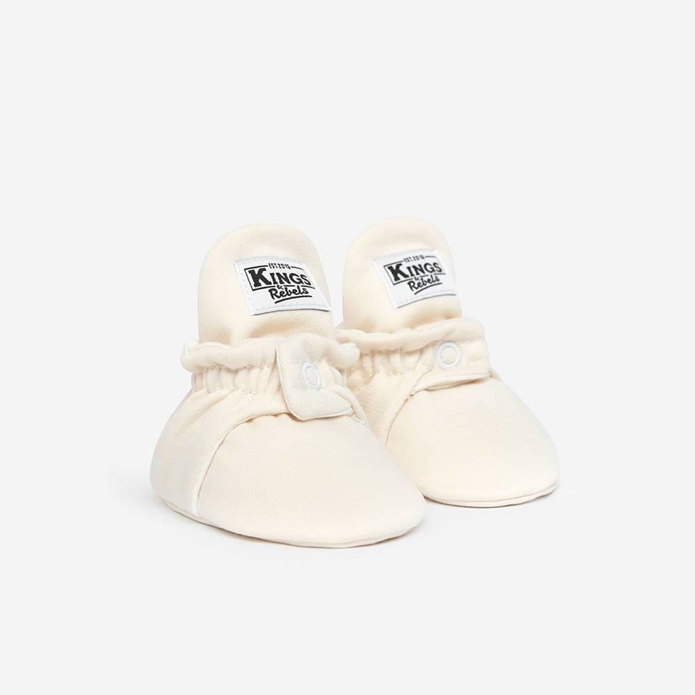 Kings & Rebels Baby Booties 'Cotton' Cream - Online MY SNOWFLAKE