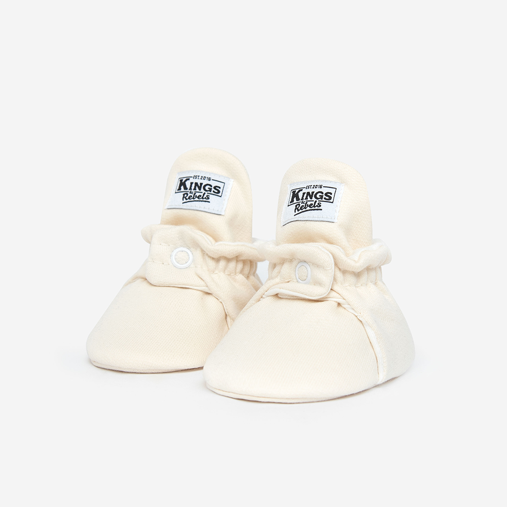 Kings & Rebels Baby Booties 'Cotton' Cream - Online MY SNOWFLAKE