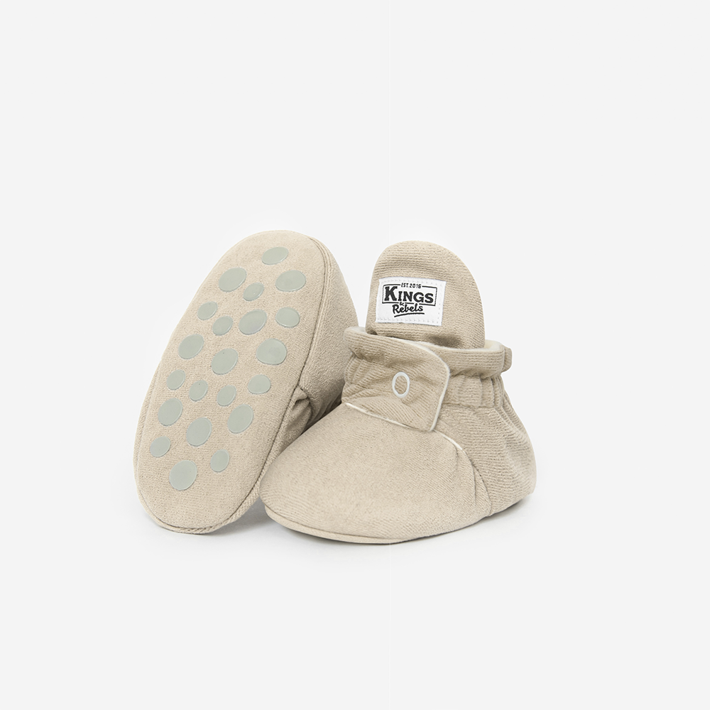 Kings & Rebels Baby Booties 'Gamuza' Ivory - Online MY SNOWFLAKE