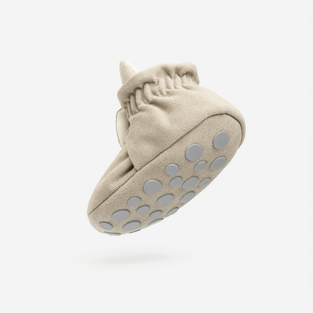 Kings & Rebels Baby Booties 'Gamuza' Ivory - Online MY SNOWFLAKE