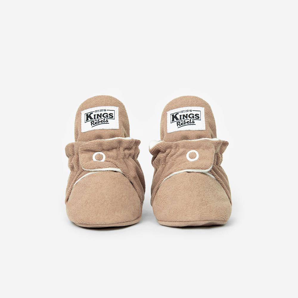 Kings & Rebels Baby Booties 'Gamuza' Café - Online MY SNOWFLAKE