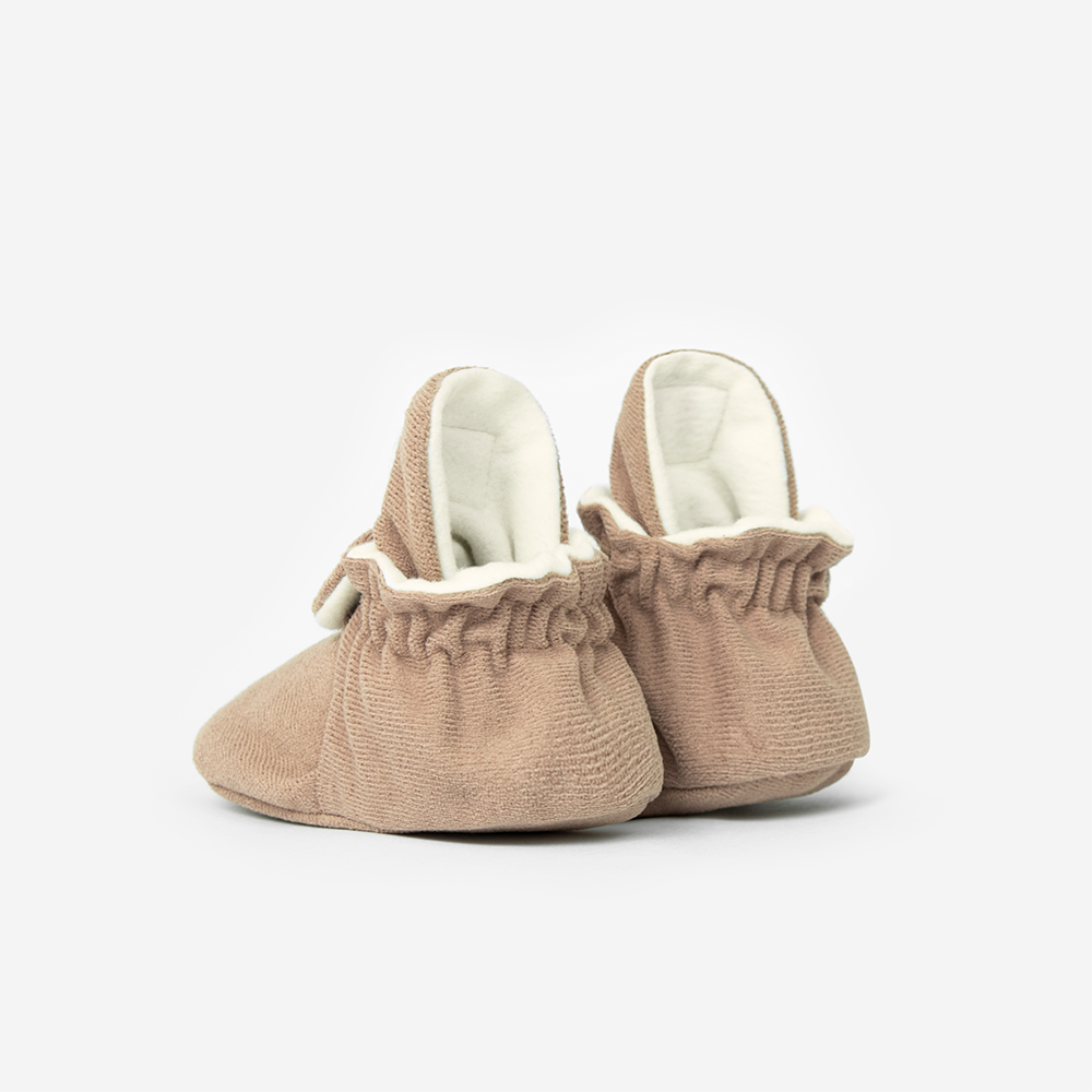 Kings & Rebels Baby Booties 'Gamuza' Café - Online MY SNOWFLAKE