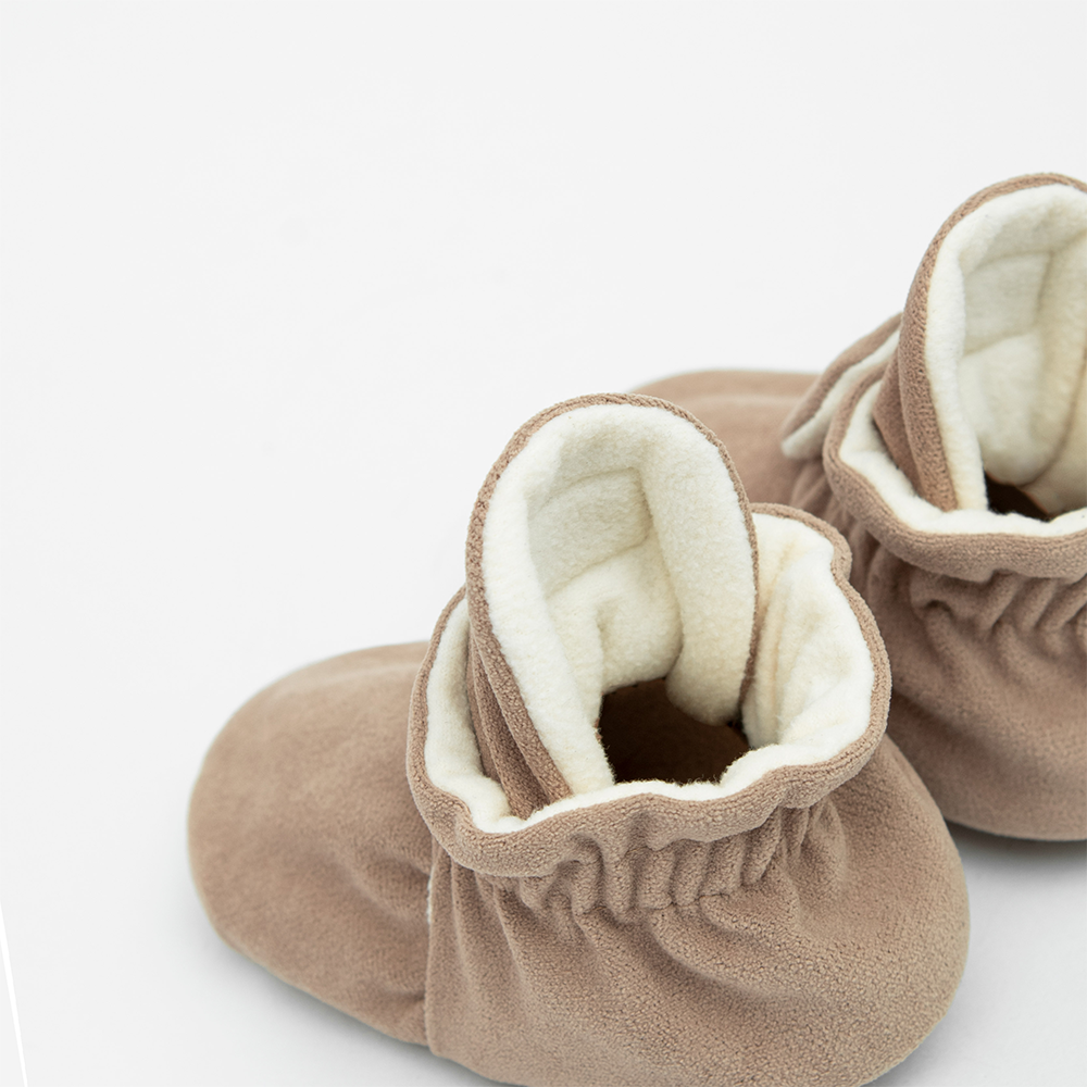 Kings & Rebels Baby Booties 'Gamuza' Café - Online MY SNOWFLAKE