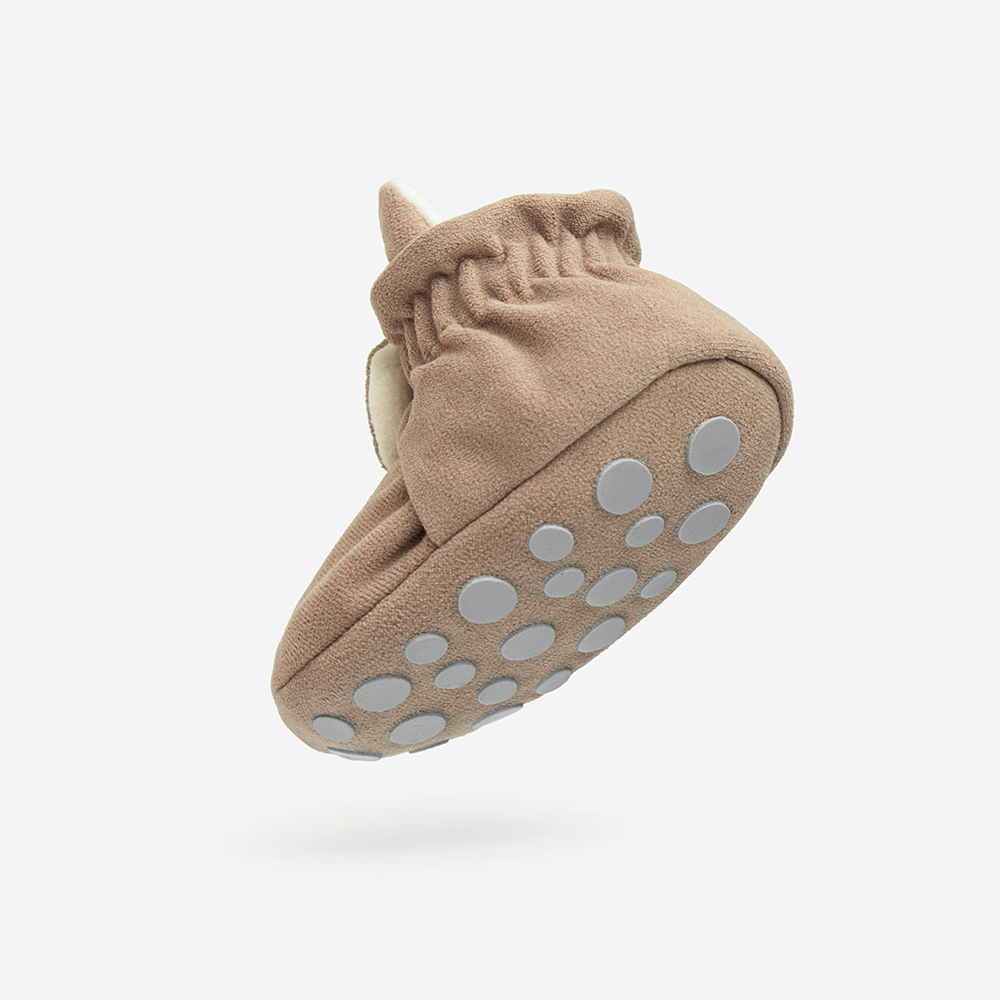 Kings & Rebels Baby Booties 'Gamuza' Café - Online MY SNOWFLAKE
