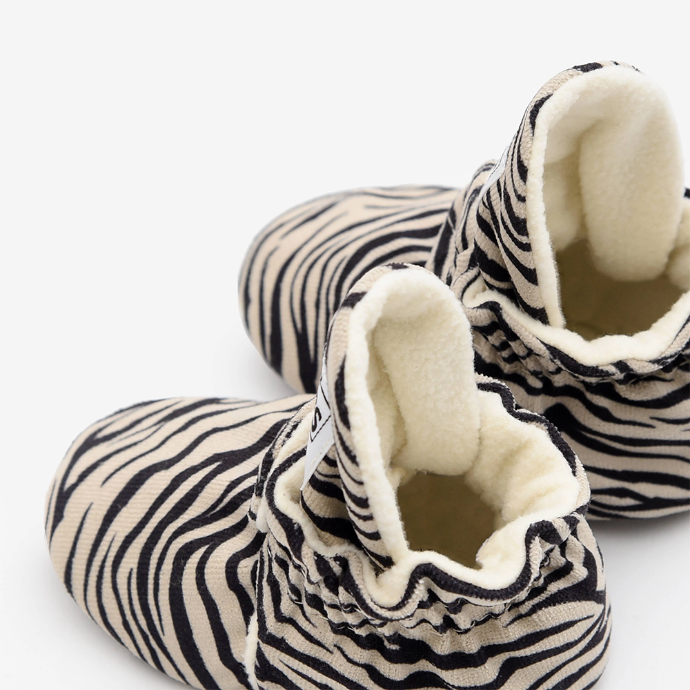 Kings & Rebels Chaussons Bébé 'Gamuza' Zèbre