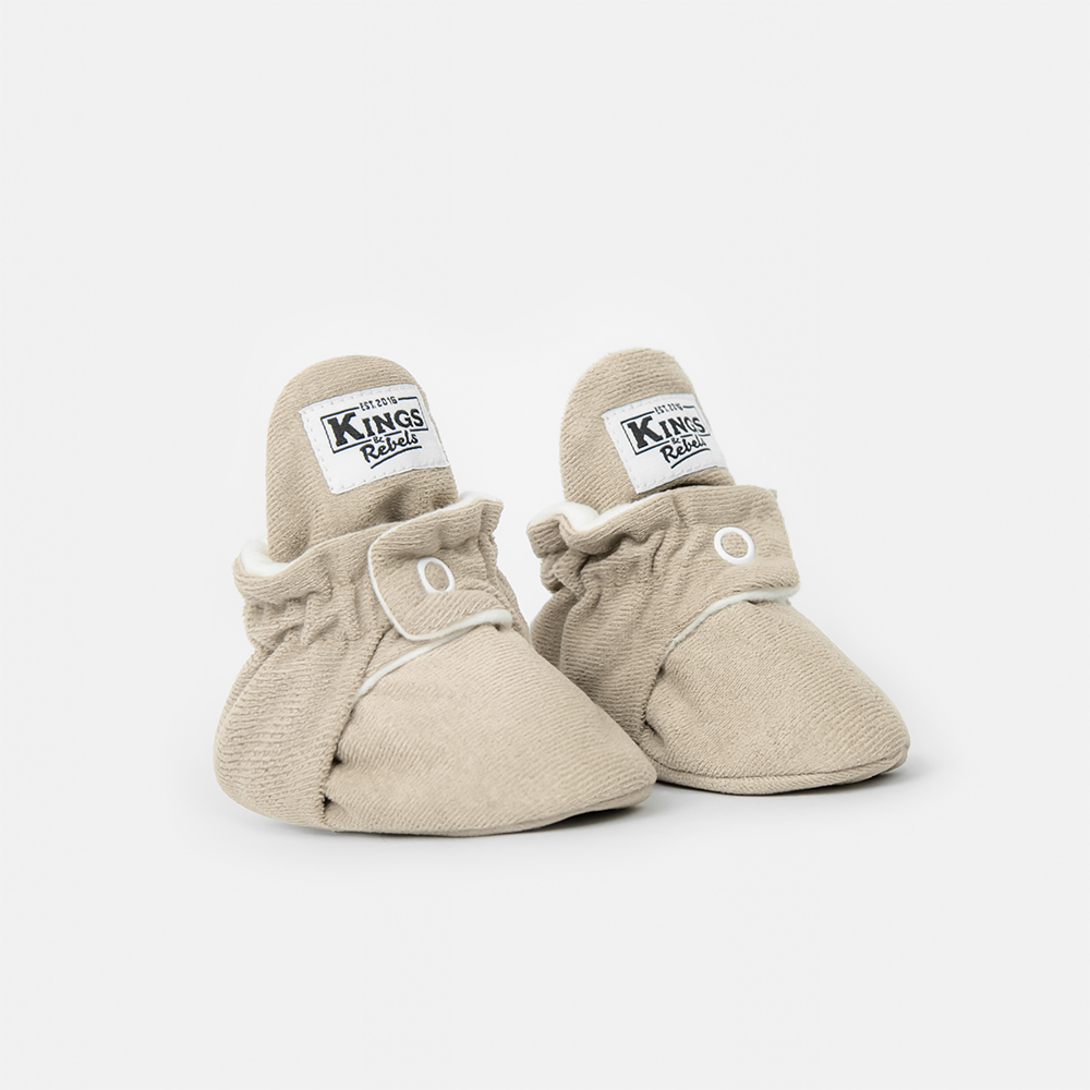 Kings & Rebels Baby Booties 'Gamuza' Ivory - Online MY SNOWFLAKE