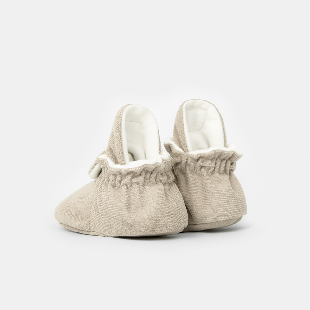 Kings & Rebels Baby Booties 'Gamuza' Ivory - Online MY SNOWFLAKE