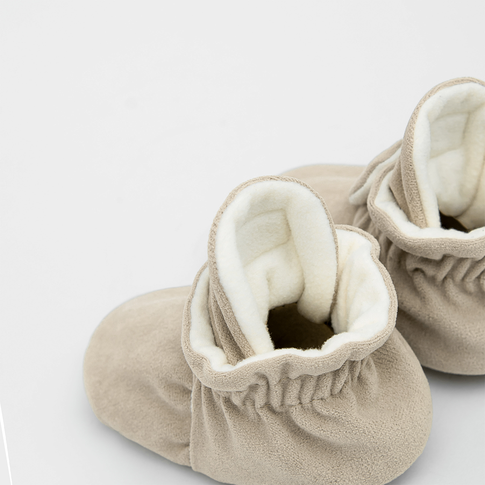 Kings & Rebels Baby Booties 'Gamuza' Ivory - Online MY SNOWFLAKE