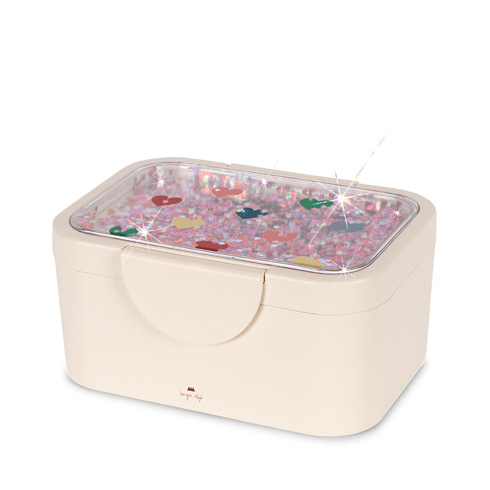 Konges Sløjd Boîte à déjeuner « Glitter » Cœur Coloré