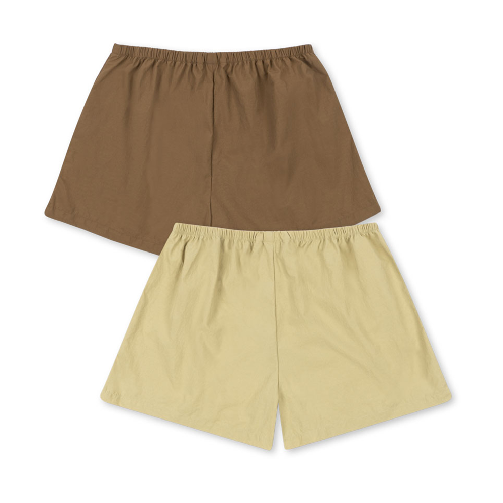 Konges Sløjd Lot de 2 shorts pour adultes « Acty Mommy » Pale Olive Green/Ermine