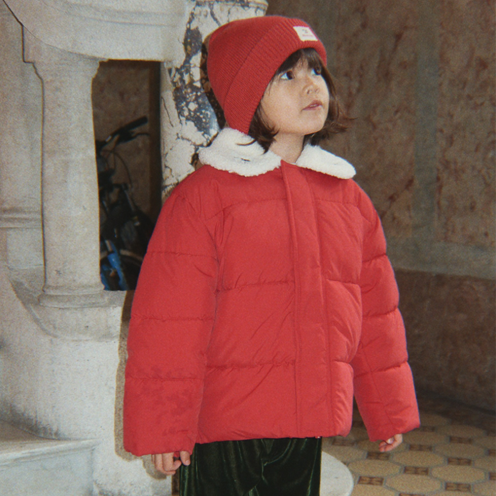 Konges Sløjd Winter Jacket with Collar 'Alpi Collar' Cardinal