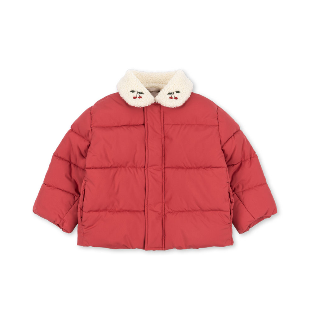 Konges Sløjd Winter Jacket with Collar 'Alpi Collar' Cardinal