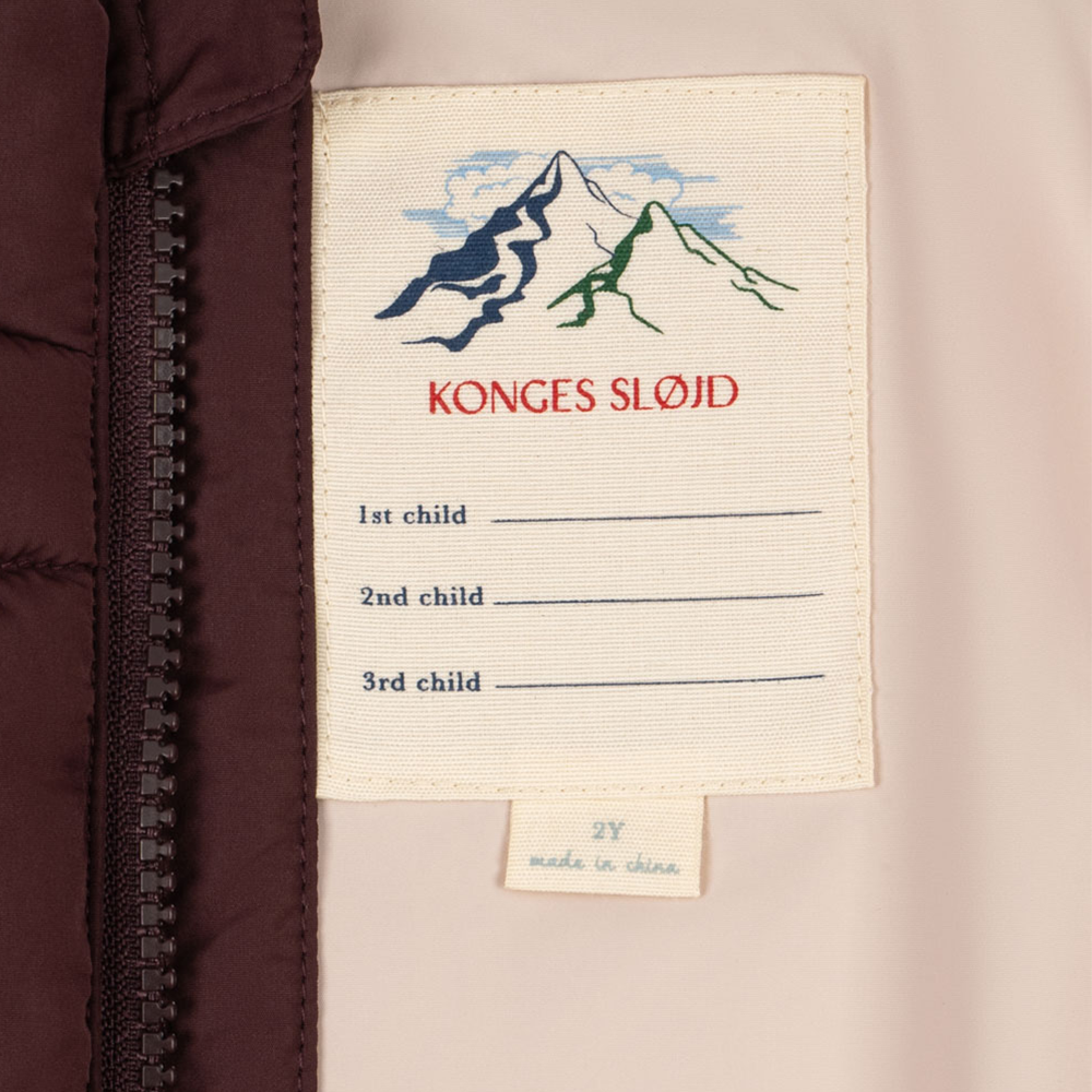 Konges Sløjd Veste d'hiver 'Alpi' Decadent Chocolate