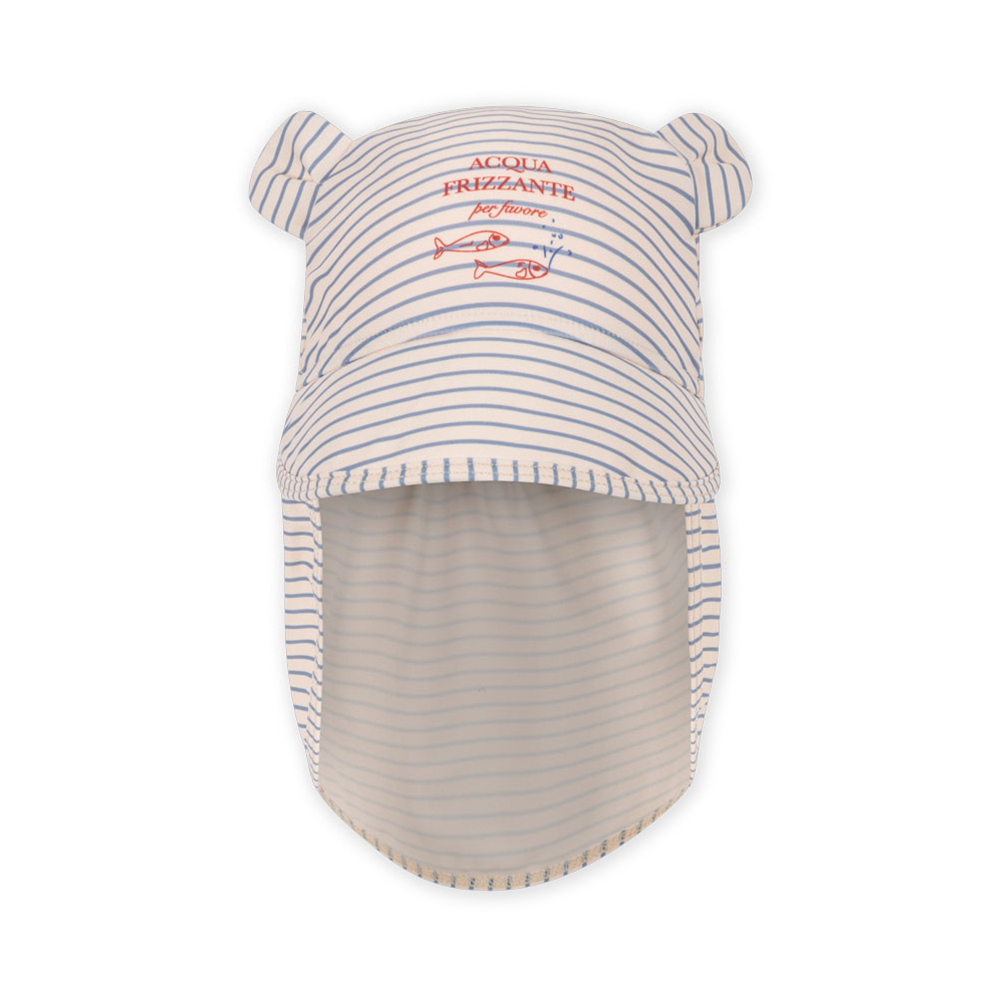 Konges Sløjd UV Sun Hat 'Aster Bear' Stripe Bluie