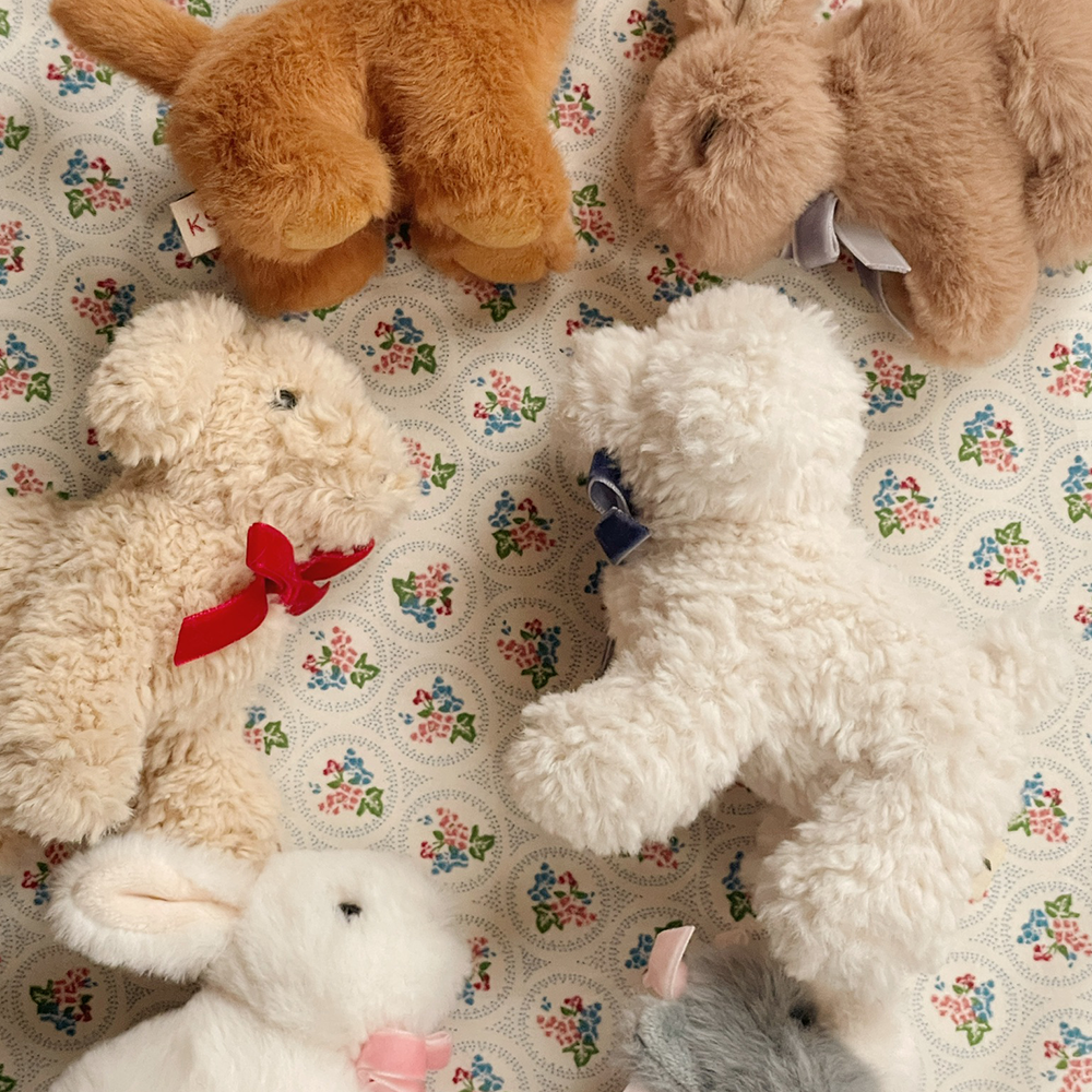 Konges Sløjd  Plüschtier 'Baby Animals' White Dog