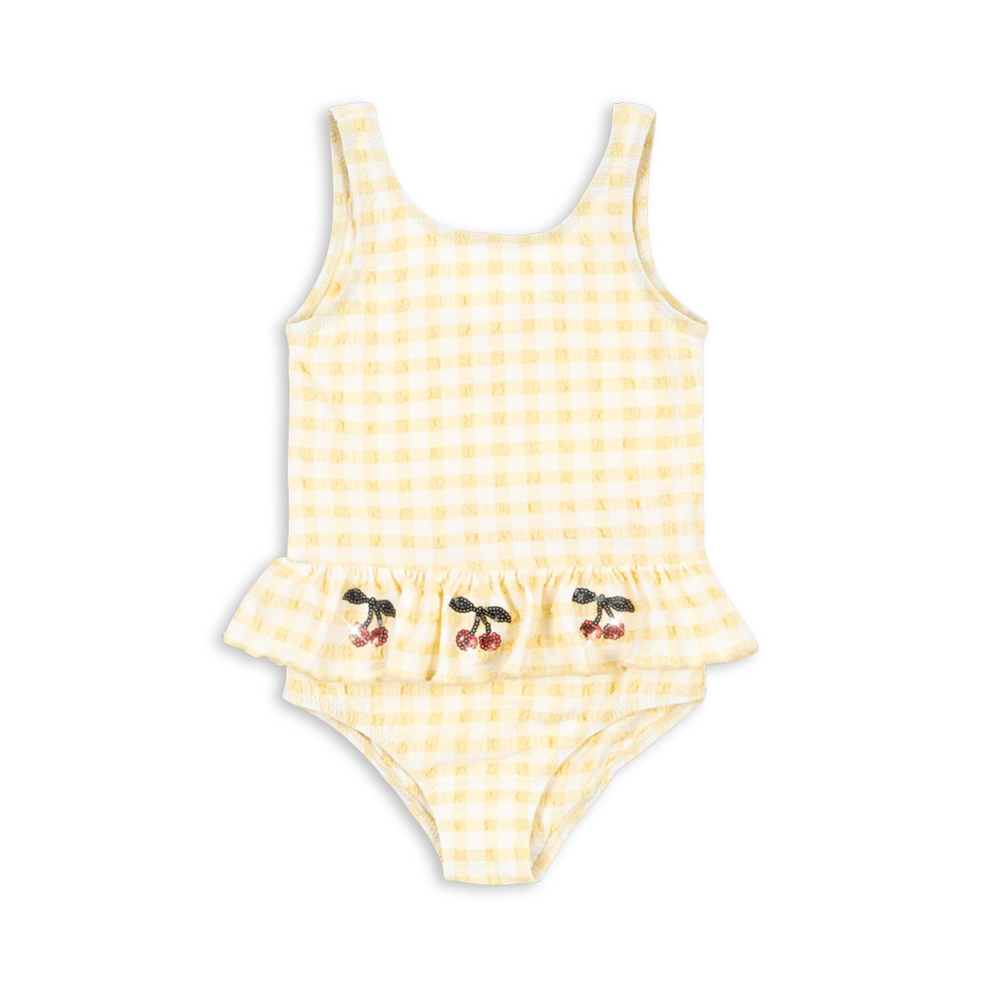 Konges Sløjd Maillot de bain 'Etta' Banana Almond Check
