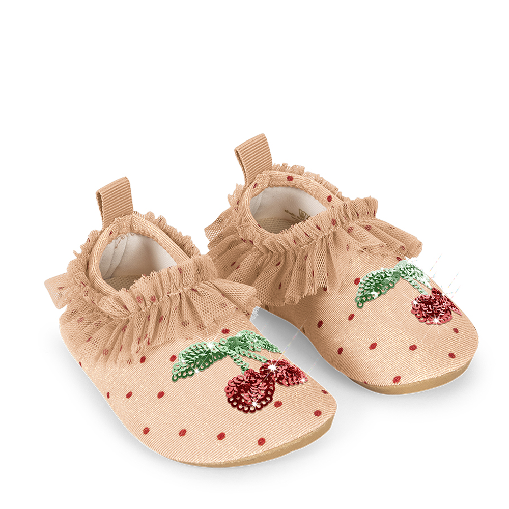 Konges Sløjd Chaussons de bain anti-UV « Amandine » à pois en relief